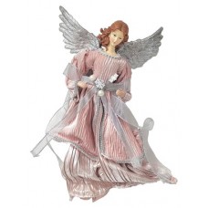 Верхушка на елку Ангел розовый, 40 см (kastd) в магазинах Ашан