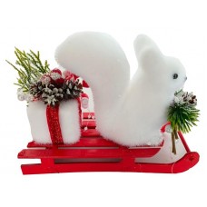 Фигурка Белочка на санях, 17 см (kastd) в магазинах Ашан