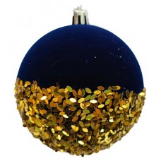 Шар флокированный синий, 8 см (kastd) в магазинах Ашан