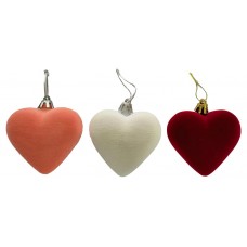 Подвеска Сердце флокированное, 8 см (kastd) в магазинах Ашан