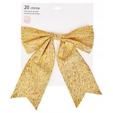 Декорация Бант золотой, 25 см (kastd) в магазинах Ашан