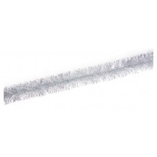 Мишура Зимняя сказка Новогоднее настроение серебрянная d 7 см, 2 м (kastd) в магазинах Ашан