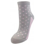 Носки женские Cinema by opium в горошек серо-розовые, р.25 (kastd)