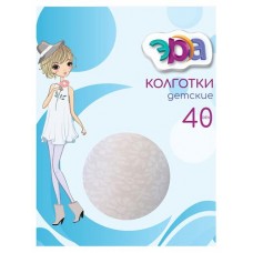 Колготки детские ЭРА Ромашки мелкие 40 белые, р 8-10 (kastd) в магазинах Ашан