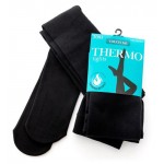 Колготки женские Priority Термо с флисом 300 черные, размер S/M (kastd)