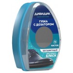 Губка для обуви Дивидик из гладкой кожи с дозатором бесцветная (kastd)