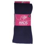 Колготки женские AKOS гладкие ZW51N2 синий, размер 4 (kastd)