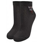 Носки женские Cinema СД 99-8ЛС Wine Not черные, размер 25 (kastd)