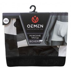 Трусы мужские OEMEN MB003 боксеры темно-серые, р 46 (kastd) в магазинах Ашан