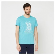 Футболка мужская InExtenso с принтом бирюзовая (kastd) в магазинах Ашан