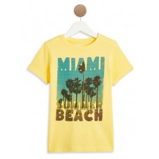 Футболка для мальчика InExtenso с коротким рукавом желтая (kastd) в магазинах Ашан