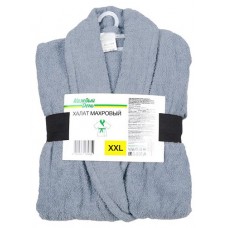 Халат Каждый день махровый серый унисекс, XXL (kastd) в магазинах Ашан