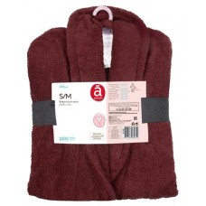 Халат Actuel махровый коричневый унисекс, S-M (kastd) в магазинах Ашан