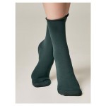 Носки женские Conte Elegant COLOURS 19С-101/1СП темно-зеленый, р 23-25 (kastd)