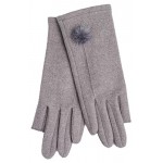 Перчатки женские Fishka W-W_232316 серые (kastd)