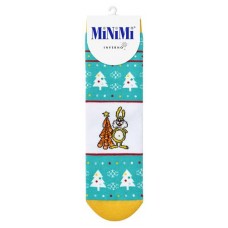 Носки женские MINIMI Inverno Заяц плюшевые, универсальный размер (kastd) в магазинах Ашан