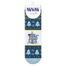 Носки женские MINIMI Inverno Кот, универсальный размер (kastd) в магазинах Ашан