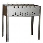 Мангал Grillkoff Стандарт с 6 угловыми шампурами, 50х30х50 см (kastd)