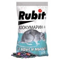 Зерновая смесь от крыс и мышей Rubit Зоокумарин+, 400 г (kastd) в магазинах Ашан