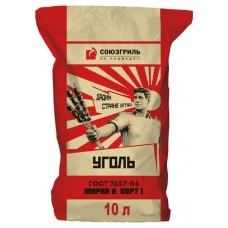 Уголь Союзгриль 10 л, 1,3 кг (kastd) в магазинах Ашан