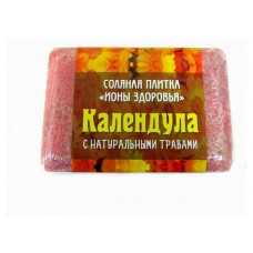 Cоляная плитка для бани и сауны OBSI с натуральной травой Календула, 1,3 кг (kastd) в магазинах Ашан