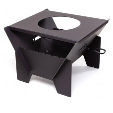 Очаг-мангал-печь под казан FORESTER разборный с кочергой, 50х50х43 см (kastd) в магазинах Ашан