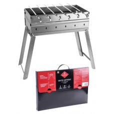 Мангал FORESTER со складными ножками с 6 шампурами, 45х25 см (kastd) в магазинах Ашан