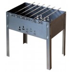 Мангал Grillkoff Тайга+6 шампуров, 40х26х40 см (kastd)