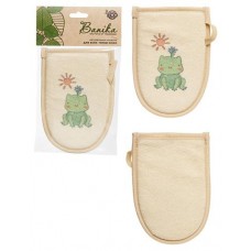 Мочалка Banika Рукавица Лягушка хлопок, 19х13 см (kastd) в магазинах Ашан