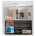 Сетка антимоскитная для дверного проема на магнитах белая, 100х210 см (kastd)