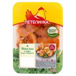 Шашлык из грудки цыпленка-бройлера Петелинка в соусе барбекю охлажденный 1,5 - 1,8 кг, 1 упаковка ~ 1,6 кг (kastd)