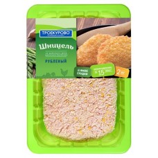 Шницель Троекурово куриный рубленый, 350 г (kastd) в магазинах Ашан