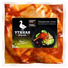 Окорочок утки Утиная Ферма в маринаде охлажденный 1,2 - 1,5 кг, 1 упаковка ~ 1,3 кг (kastd) в магазинах Ашан
