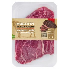 Стейк из мраморной говядины Мираторг Black Angus Баффало охлажденный, 390 г (kastd) в магазинах Ашан