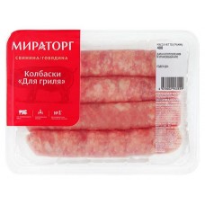Колбаски из свинины и говядины Мираторг Для гриля, 400 г (kastd) в магазинах Ашан