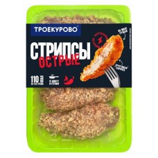 Стрипсы куриные Троекурово Острые охлажденные, 350 г (kastd) в магазинах Ашан