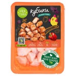 Филе грудки цыпленка-бройлера Наша птичка Кубики, 450 г (kastd)