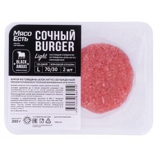 Бургер говяжий Мясо Есть! Блэк Ангус охлажденный, 200 г (kastd) в магазинах Ашан