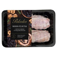 Мини-рулеты куриные Рококо с черносливом и грецким орехом, 500 г (kastd) в магазинах Ашан