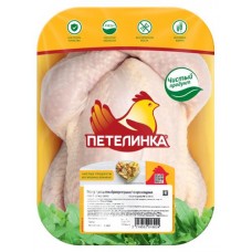 Тушка куриная Петелинка охлажденная 1,2 - 1,5 кг, 1 упаковка ~ 1,3 кг (kastd) в магазинах Ашан