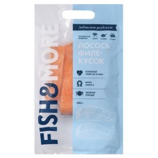 Лосось филе-кусок на коже Fish&More, 500 г (kastd) в магазинах Ашан