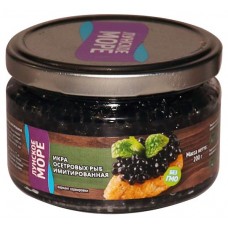 Икра осетровая Лунское море черная имитированная, 200 г (kastd) в магазинах Ашан