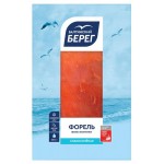 Форель слабосоленая Балтийский берег ломтики, 100 г (kastd)