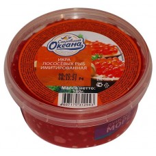 Икра лососевая Сокровища океана красная имитированная, 180 г (kastd) в магазинах Ашан