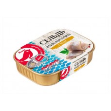 Филе сельди АШАН Красная птица в масле, 115 г (kastd) в магазинах Ашан