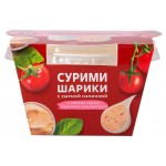 Сурими-шарики Меридиан с сыром, томатами и базиликом, 100 г (kastd)