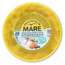 Сельдь слабосоленая Mare Оливковая филе-кусочки в масле с томатами и базиликом, 400 г (kastd) в магазинах Ашан