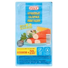 Крабовые палочки VICI охлажденные, 200 г (kastd) в магазинах Ашан