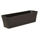 Балконный ящик Idea Ротанг коричневый, 40 см (kastd)