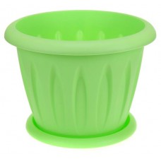 Кашпо Каждый день пластиковое фисташковое Ø16 см, 1,4 л (kastd) в магазинах Ашан